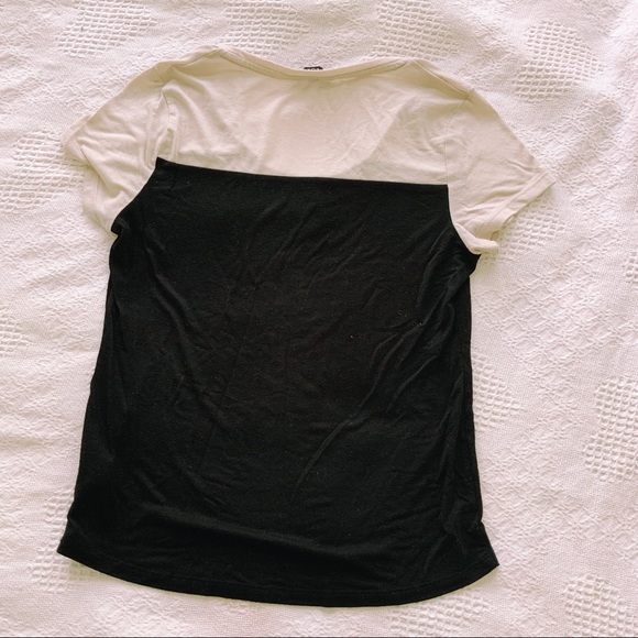 George black and cream color block tee - Picture 5 of 5